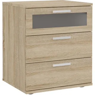 FMD Nachtschrank Breite ca. 45 cm braun