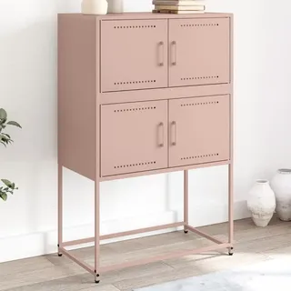 vidaXL Sideboard Rosa 68,5x38,5x107 cm Stahl - Rosa
