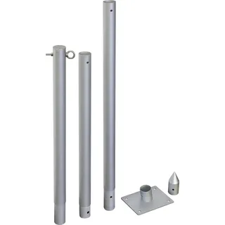 WINDHAGER Sonnensegelmast 240 cm Aluminium Silber