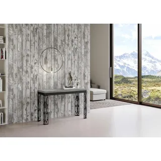 ITAMOBY - Klapptisch 120x45/90 cm Ghibli Double Zement Gestell in Anthrazit - Grau