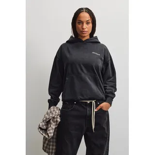 Kapuzensweatshirt PEGADOR "ASTI OVERSIZED HOODIE", Damen, Gr. XL, schwarz (vintage schwarz), Sweatware, Obermaterial: 80% Baumwolle, 20% Polyester, oversize normal, Rundhals, Rippbündchen, Sweatshirts Kapuzensweatshirt, Baumwollmischung, oversize