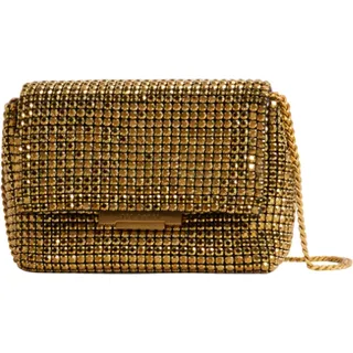Ted Baker Abendtasche Umhängetasche Gliters Crystal Mini Cross Body Bag Gold goldfarben - Gold