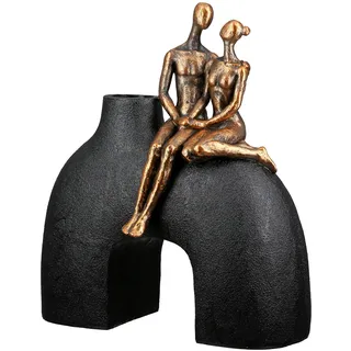 Casablanca by Gilde "Vase Frau; Mann Movement schwarz H. 25,5 cm", schwarz,