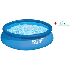 Intex Rundpool »»EasyPool« 396x84 cm«, (Set), inkl. hochwertigem Intex Pool-Reinigungsset, blau