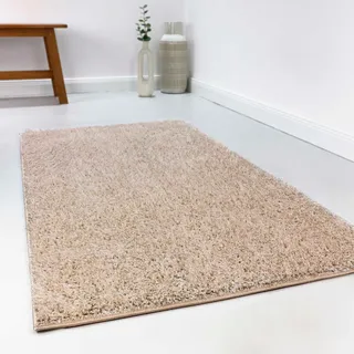 Esprit Hochflor-Teppich »Swagger Shag«, rechteckig, 30 mm Höhe, Wohnzimmer, Schlafzimmer, uni, waschbar, Antirutsch, gekettelt ESPRIT sand,beige B: 160 cm   1 St.