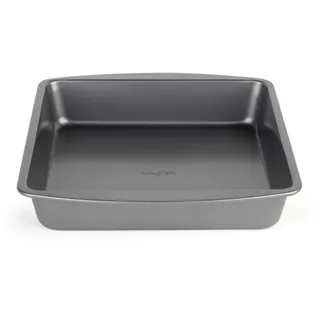 SALTER Recycled 27 cm Quadratblech – 100% recyceltes Karbonstahl-Backgeschirr, antihaftbeschichtete Kuchenform, leicht zu reinigen, backofensicher bis 220 °C, tiefe Ofenform, Brownies