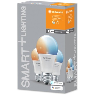 Osram Ledvance SMART+ WiFi Classic Tunable White A60 60 9W E27, 3er-Pack (485730)