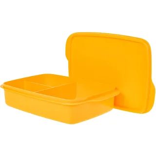Tupperware To Go Lunchbox Clevere Pause 1 L Orange mit Trennwand (inkl. Geschenk-Artikel)