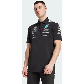 adidas Herren MERCEDES - AMG PETRONAS FORMULA ONE TEAM POLOSHIRT schwarz|weiß S