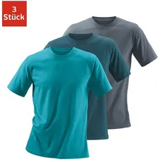 H.I.S T-Shirt, (Packung, 3 tlg.), aus Baumwolle perfekt als Unterziehshirt, grün