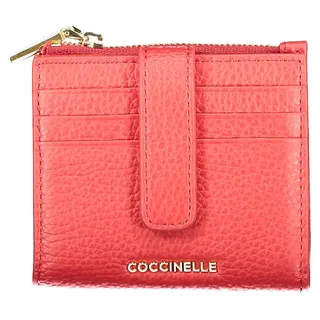 Damen-Geldbörse Rot Metallic: Elegant mit Karten- & Münzfach