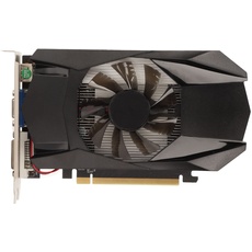 VBESTLIFE 4 GB GDDR5-Grafikkarte, Einzellüfter HD7670 128-Bit-1000-MHz-Kernfrequenz-Gaming-GPU-Grafikkarte, Unterstützt DirectX 11 PCI Express X16 2.1