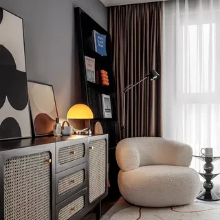 Schminktischstuhl Sessel Einzelsessel Stuhl mit Rückenlehne Loungesessel Schlafzimmerstuhl Designstuhl Trendstuhl Relaxsessel Weiß - Weiß