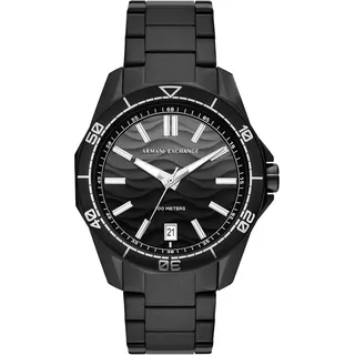 Armani Exchange Watch for Men, Quartz Three Hand Date Movement and 44mm Case Size with Stainless Steel or Silicone Strap