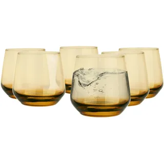 Glasmark KROSNO, 310ml, Set von 6, Longdrinkgläser, Trinkgläser, Highball Glas, Wassergläser, Cocktail, Perfekt für Zuhause, Restaurants und Partys, Glässerset, klassische Form