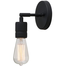 Yosoan Vintage Industrie Loft-Wandlampen Wandleuchte für Küche/Esszimmer/Schlafzimmer/Café/Bar/Club Innenleuchte (Schwarz Farbe)