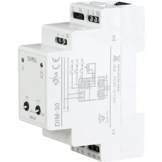 Zamel EXT10000228 Hutschienen Dimmer Geeignet für Leuchtmittel: LED-Lampe, Leuchtstofflampe, Haloge