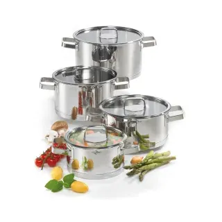 Küchenprofi San Remo Topfset, 4-teilig, Topfset mit starkem Mehrschichtboden, 1 Set