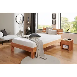 P & B Bett , Kernbuche , Holz , Kernbuche , massiv , 120x200 cm , für Elektrolattenrost geeignet, für Rollrost geeignet, für Lattenrost geeignet , Schlafzimmer, Komplette Schlafzimmer und Serien, Schlafzimmerserien
