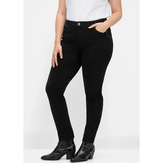 Sheego Stretch-Hose, schwarz