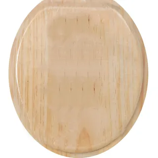 MSV WC Sitz Toilettendeckel Pinie Beige