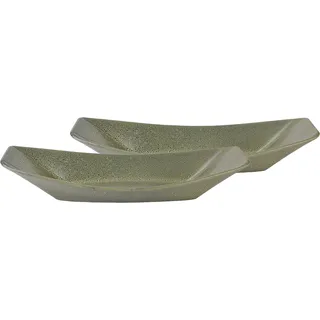 CreaTable Street Food Servierschale Boat 2-tlg. grün