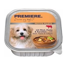 PREMIERE Petits Filets Rind, Pasta & Karotten 22x150 g