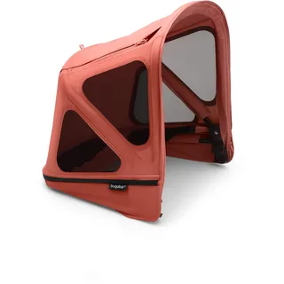 Bugaboo Donkey Sonnendach mit Lüftungsfenstern, ausziehbar für zusätzlichen und optimalen Sonnenschutz, wasserabweisend, kompatibel mit allen Bugaboo Donkey Kinderwagen, Sunrise Red