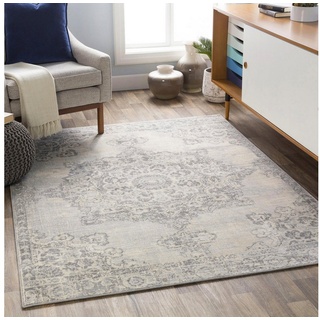 Surya Teppich »CORO«, rechteckig, 11 mm Höhe, Boho Kurzflor Wohnzimmer, Schlafzimmer, Grau grau