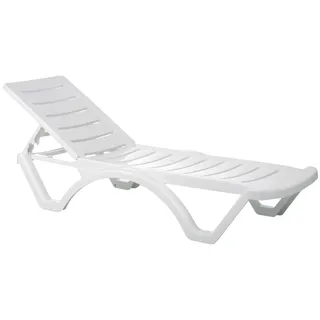 CLP 10er Set Sonnenliege Aqua weiß - Weiß