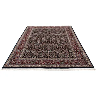 morgenland Wollteppich »Abadeh Medaillon 130 x 78 cm«, rechteckig, 10 mm Höhe, Handgeknüpft, blau