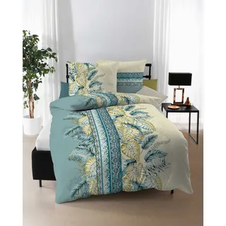 Kaeppel Biber Bettwäsche Sara türkis 135x200 cm + 80x80 cm - Türkis