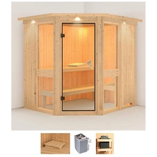 Bild von Sauna »Aline 1«, (Set), 9-kW-Ofen mit integrierter Steuerung, beige