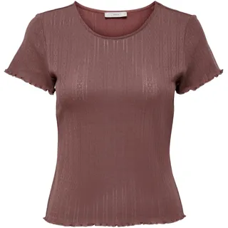 Only Damen Onlcarlotta S/S Top JRS Noos, Rose Brown, XS