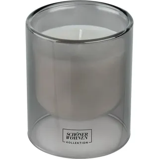 Schöner Wohnen Duftkerze L Cedar im Glas Grau Ø 9 cm x 11 cm
