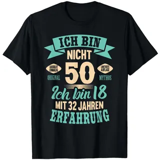 50. Geburtstag Lustiges Ich Bin Nicht 50 Jahre Party Spruch T-Shirt