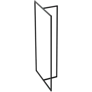 [en.casa] Garderobenständer Hurdal , Schwarz , Metall , 80x160x32 cm , Garderobe, Garderobenständer