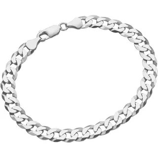 FIRETTI Armband "Schmuck Geschenk Silber 925 Armschmuck Armkette Panzerkette" Gr. 19, silber (silberfarben), Armbänder, Herren, 19, Silber 925 (Sterlingsilber), Armband