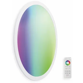 Müller Licht LED Panel tint LED-Panel Loris Round 45 white+color 404030 - Weiß