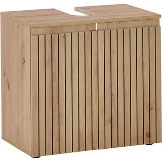 BASIC by Balculina "Austin", beige (artisan eiche, artisan wild oak), B:60cm H:57cm T:36cm, FSC-zertifizierter Holzwerkstoff, Schränke, Waschbeckenunterschrank, Breite 60 cm, Türanschlag L/R wechselbar