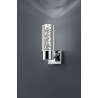 Trio LED-Bad-Wandleuchte Bubbles Chrom