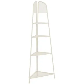 Gardenson Gartenregal , Beige , Metall , 4 Fächer , 48x180x48 cm , stehend, wetterfest, für den Außenbereich geeignet , Dekoration, Gartendeko