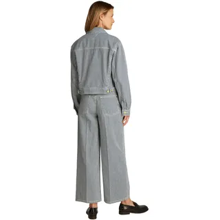 Tommy Hilfiger Damen Jeansjacke Straight Cropped, Mehrfarbig (Jaz), 46