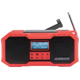Albrecht DR 112 rot + USB + Bluetooth + Handkurbel