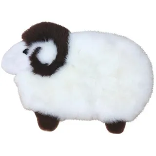 Heitmann Felle Fellteppich »Sheep« Motivform 40 mm Höhe Kinderteppich, Kissen, Motiv Schaf, echtes Lammfell, in 2 Größen, weiß