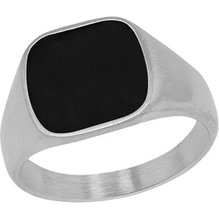 s.Oliver Ring Edelstahl Epoxy Herren Ringe, Schwarz, Kommt in Schmuck Geschenk Box