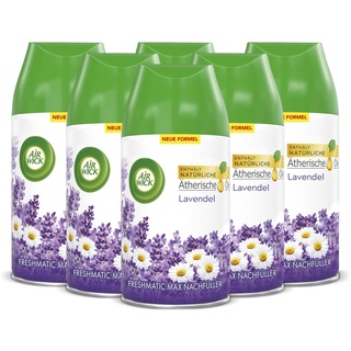 Airwick Air Wick Freshmatic Max Raumspray – Nachfüller für den Air Wick Freshmatic Max – Duft: Lavendel – 6 x 250 ml Nachfüller