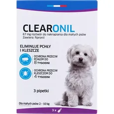 Francodex CLEARONIL dla małych psów (2-10 kg) - 67 mg x 3 (Hund, 0.40 ml), Tierpflegemittel