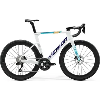 Merida REACTO 6000 Pearl Blue-Team Carbon Rennrad Größe L, Shimano 105 Di2 12...