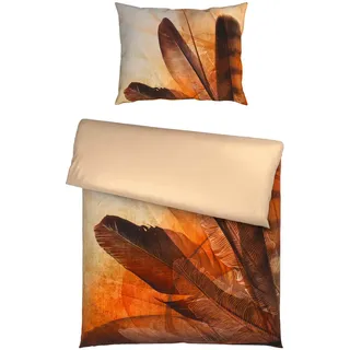 Esposa Bettwäsche , Beige , Textil , Abstraktes , 140x200 cm , pflegeleicht, atmungsaktiv, schadstoffgeprüft , Heimtextilien, Bettwäsche & Leintücher, Bettwäsche, Satin-Bettwäsche